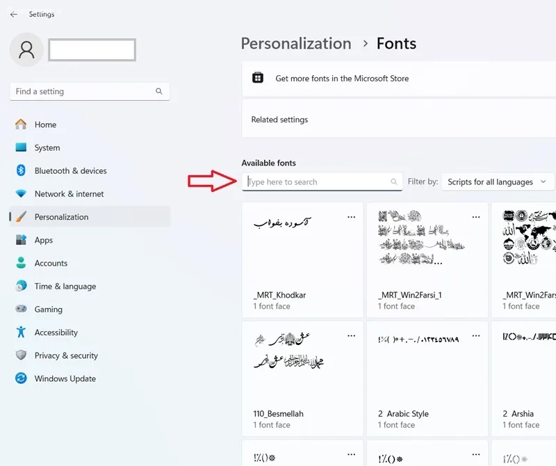 نصب نشدن فونت در ویندوز 11 به چه علت است
