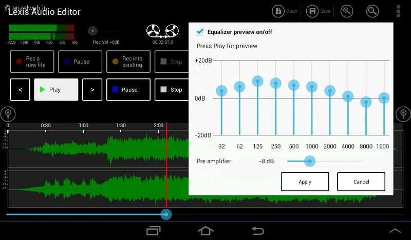 برنامه تغییر صدای ویس واتساپ Lexis Audio Editor (کاربران اندروید)