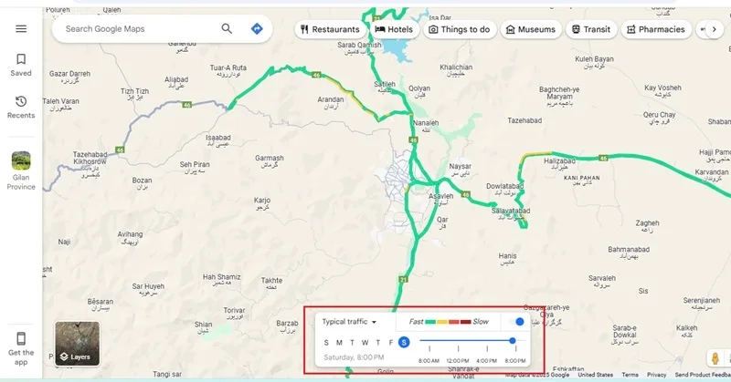 مشاهده ترافیک