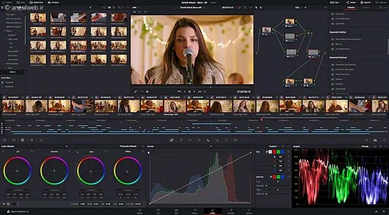 DaVinci Resolve برنامه جایگزین کپ کات برای کامپیوتر
