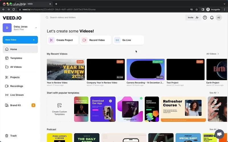 Veed.IO از بهترین جایگزین های کپ کات برای کامپیوتر