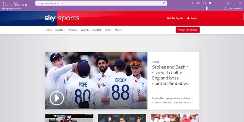 سایت Sky Sports برای تماشای فوتبال آنلاین خارجی
