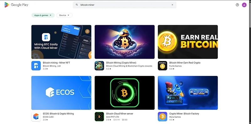 اپ استخراج بیت کوین با گوشی