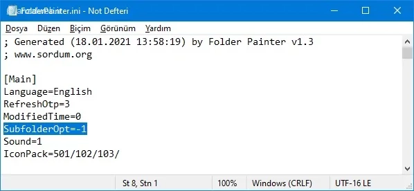 رنگ‌بندی فولدرها با Folder Painter