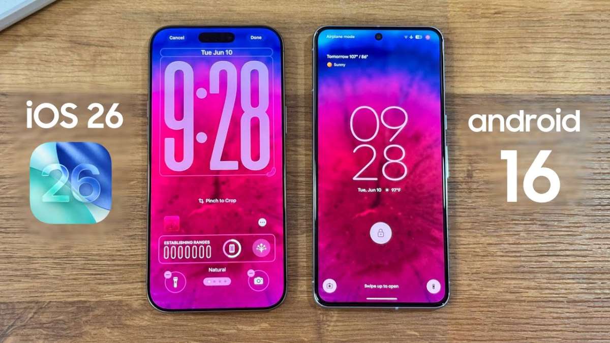 مقایسه iOS 26 با اندروید 16