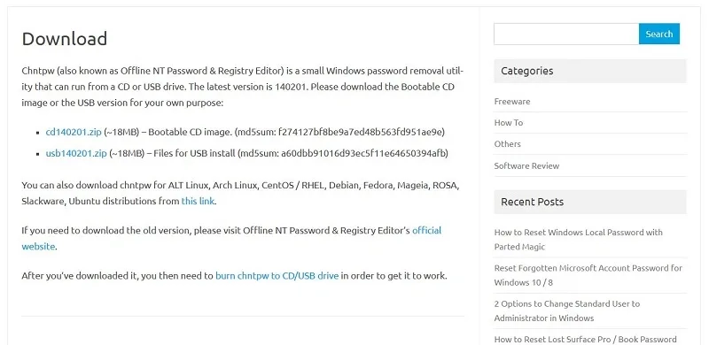 chntpw بازیابی رمز ویندوز 11 با CMD