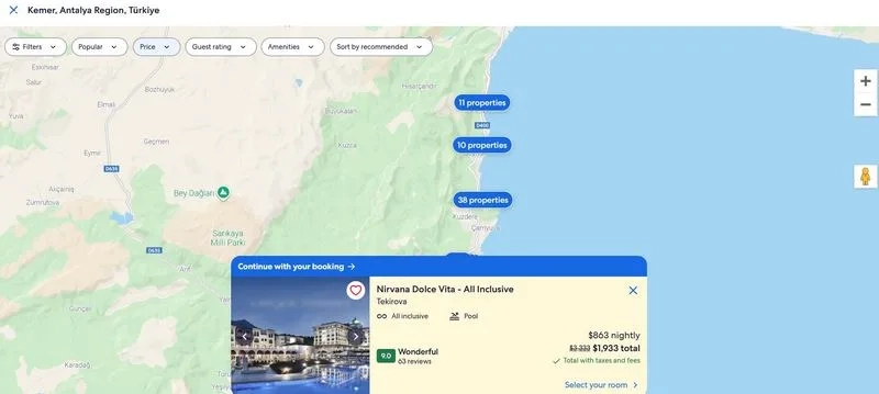 رزرو هتل ها روی نقشه با کمک Expedia.com