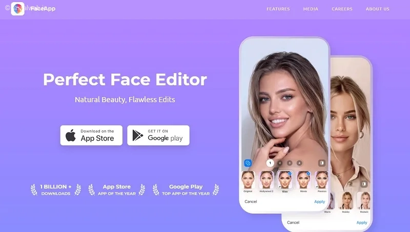 معروف ترین برنامه پیر کردن خودتان FaceApp