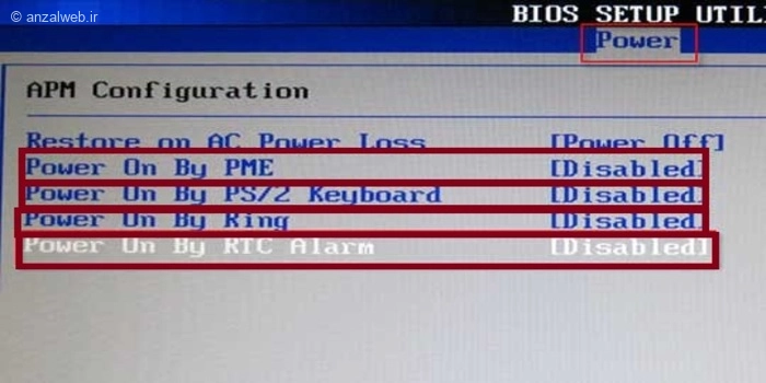 تغییر تنظیمات BIOS/UEFI