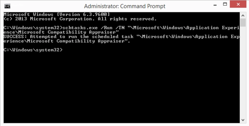 استفاده از Command Prompt برای بررسی سازگاری سیستم با ویندوز 11