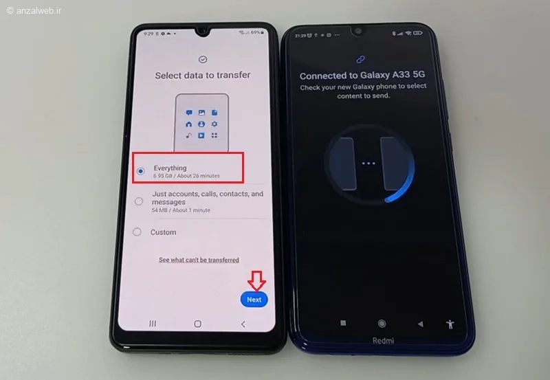 برنامه انتقال اطلاعات اندروید به اندروید