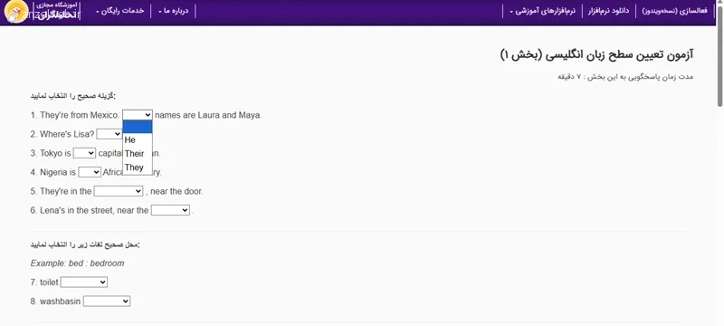 نتیجه تعیین سطح زبان تحلیلگران