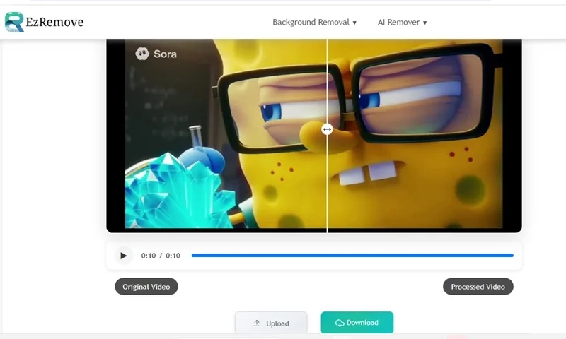 نتیجه حذف واترمارک با سایت ezremover