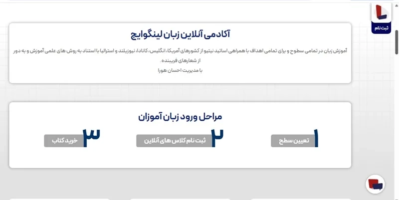 آموزش زبان انگلیسی کودکان آنلاین lingoage
