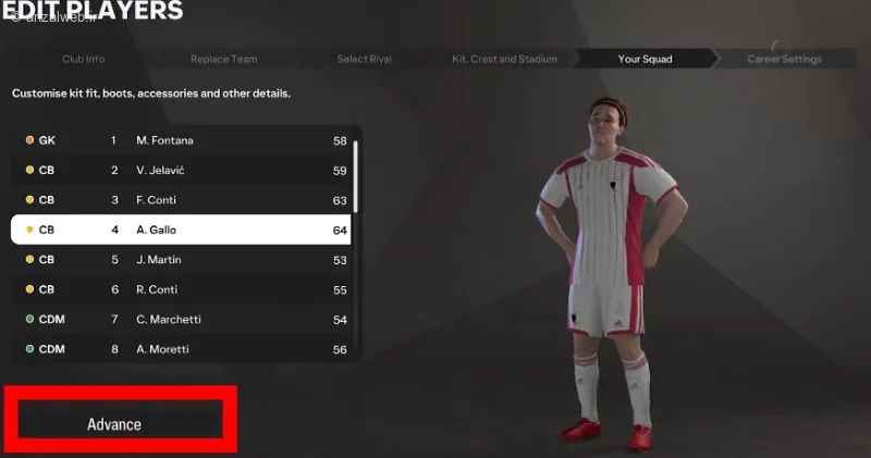 مراحل ساخت تیم در فیفا و FC