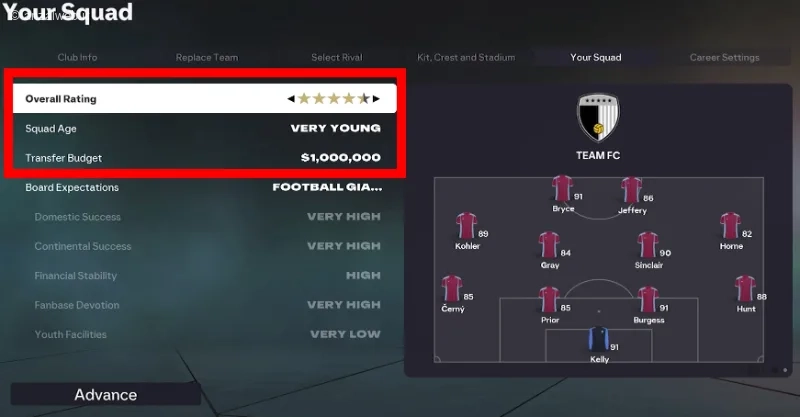 نحوه ساخت تیم در فیفا و FC