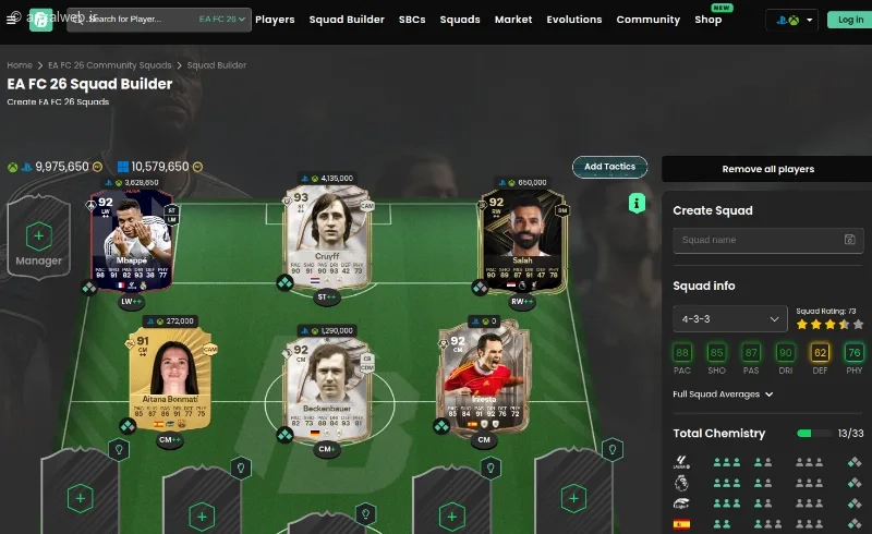 روش‌های ساخت تیم در فیفا و FC