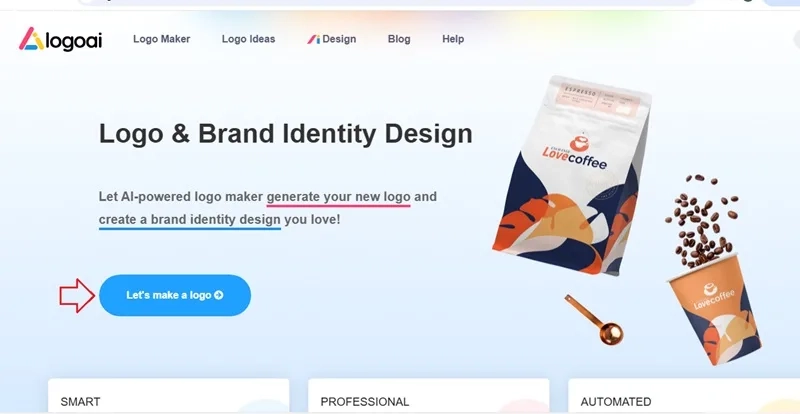 سایت طراحی لوگو با هوش مصنوعی logoai