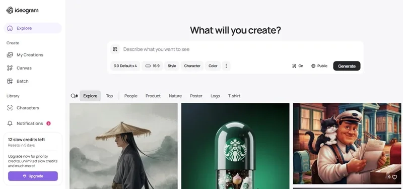 بهترین سایت ساخت لوگو رایگان ideogram