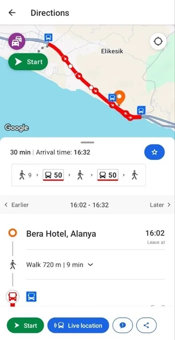 اپلیکیشن مسیریاب ترکیه