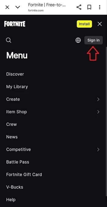 آموزش ساخت اکانت در فورتنایت موبایل