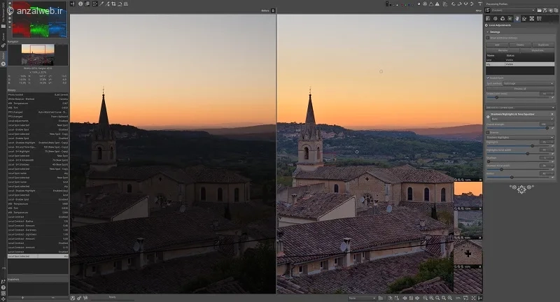 RawTherapee برای روتوش و مدیریت عکس RAW به جای Lightroom