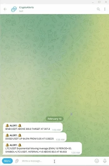 Telegram Crypto Alerts