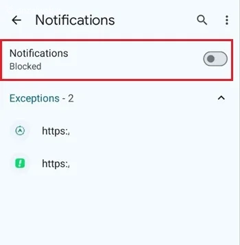 غیر فعال کردن نوتیفیکیشن کروم برای کاهش مصرف اینترنت