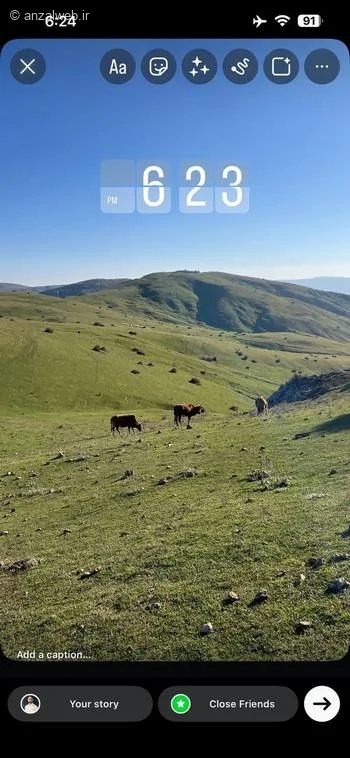 استیکر ساعت