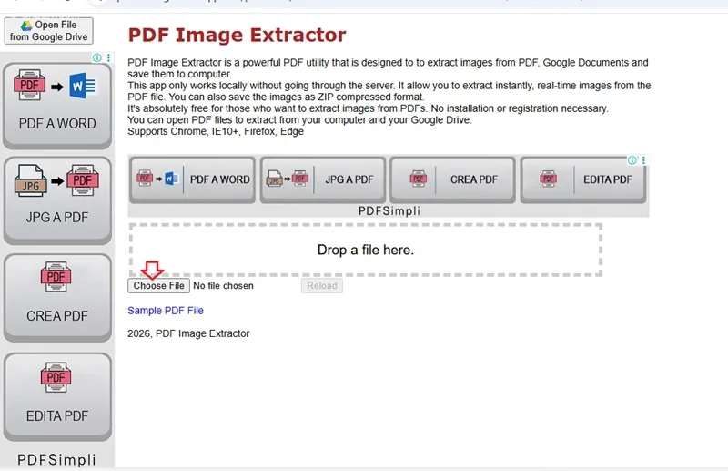 برنامه PDF Image Extractor برای استخراج عکس