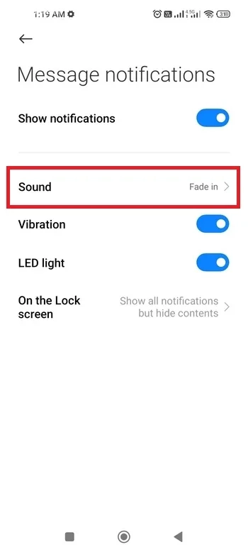 تغییر Sound پیشفرض نوتیفیکیشن شیائومی