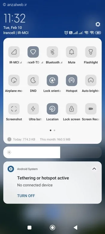 روشن کردن هات اسپات