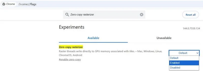 حذف مراحل اضافی توسط Zero-copy rasterizer