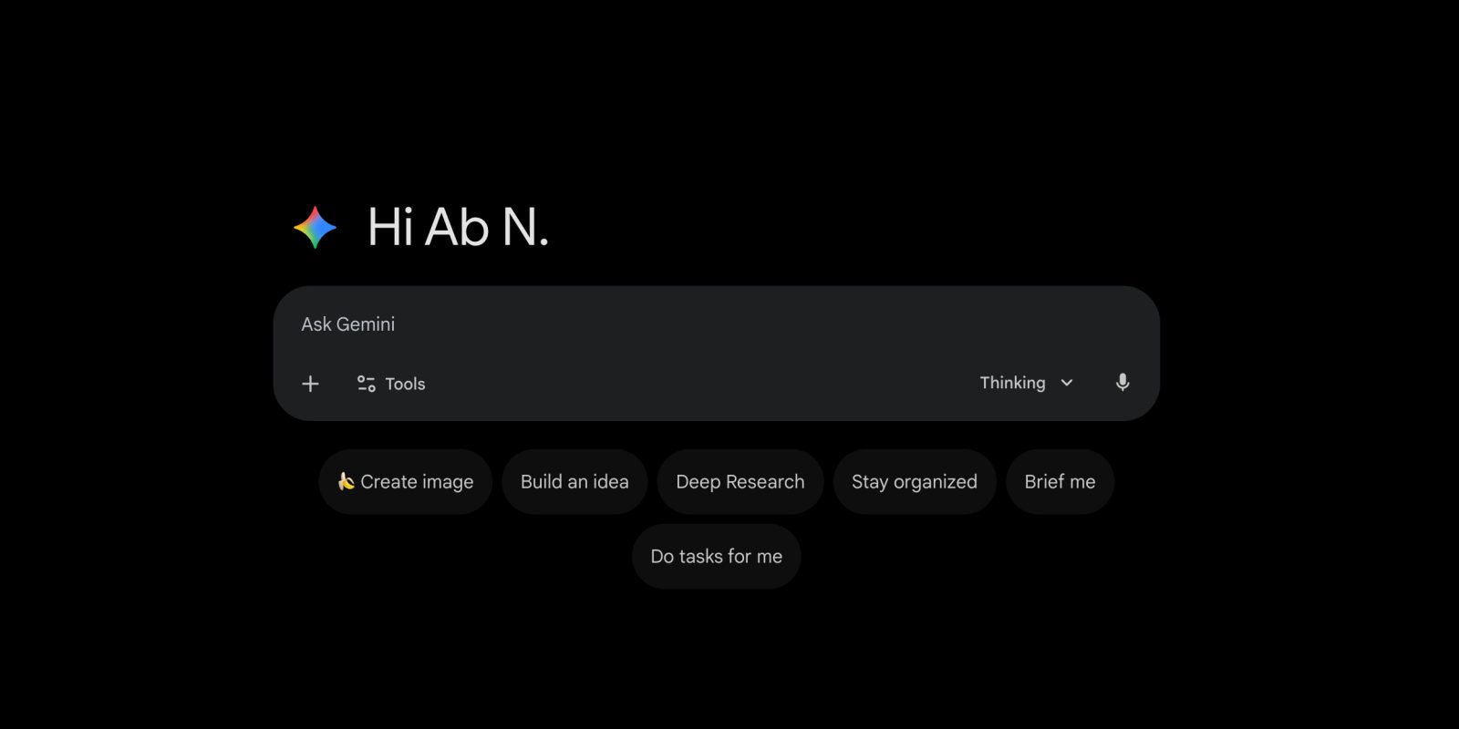 Gemini gets web redesign with new dark theme, 'My Stuff' folder