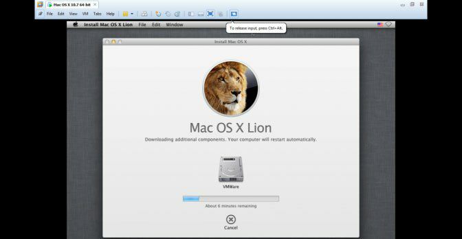 نصب Mac OS X را بر روی VMware آغاز کنید. این کار 15 الی 30 دقیقه زمان می برد. اکنون شما میدانید که چگونه این سیستم عامل را به وسیله VMWare بر روی ویندوز نصب کنید.