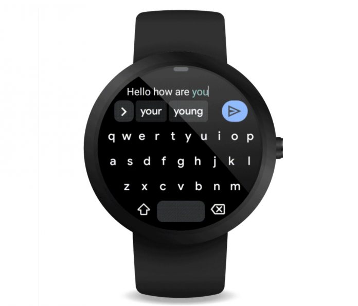 آسان و سریع شدن تایپ پیامک روی ساعت هوشمند با نسخه جدید Gboard