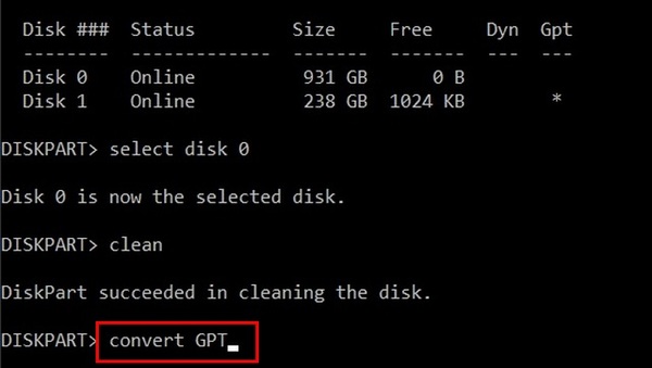 تبدیل MBR به GPT با ویندوز