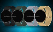 First Samsung Galaxy Watch Active4 renders surface, showing a new, flatter design