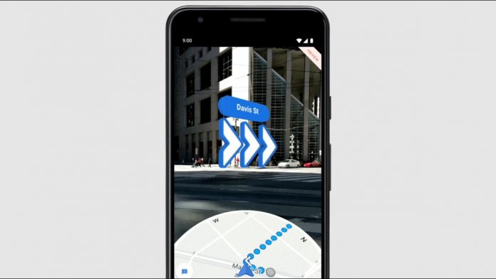 مشاهده‌ی مسیر پیاده‌روی سه بعدی در Google Maps