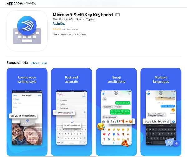  بهترین کیبورد فارسی برای آیفون Microsoft SwiftKey Keyboard