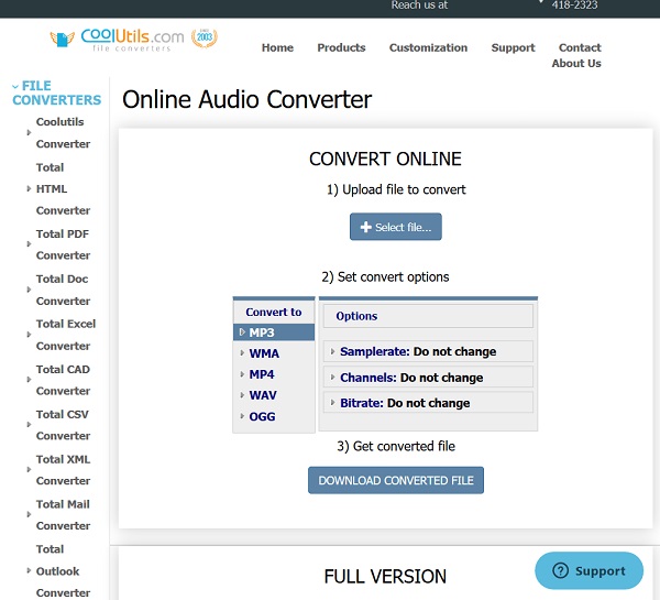 تبدیل فرمت صدا آنلاین Online Audio Converter
