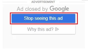 برنامه حذف تبلیغات گوگل