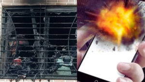 انفجار بزرگ یک موبایل در هند باعث مجروحیت سه نفر شد!