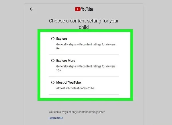 دانلود یوتیوب برای کودکان با استفاده از یک اکانت نظارت شده