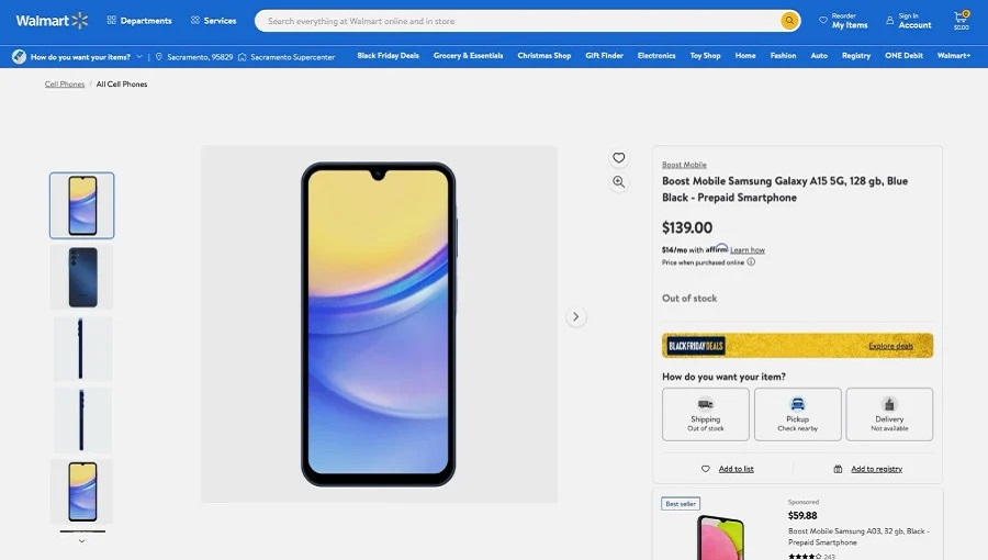 قیمت و مشخصات گلکسی A15