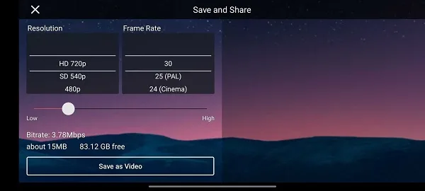 Save as Video