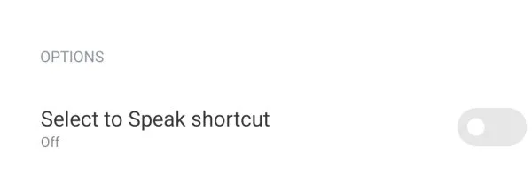 غیرفعال کردن Select to Speak