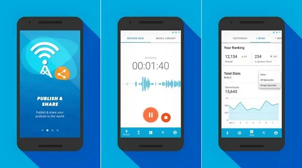 برنامه Podomatic Podcast Recorder