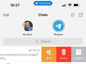 1.چگونه چت تلگرام را در آیفون مخفی کنیم؟