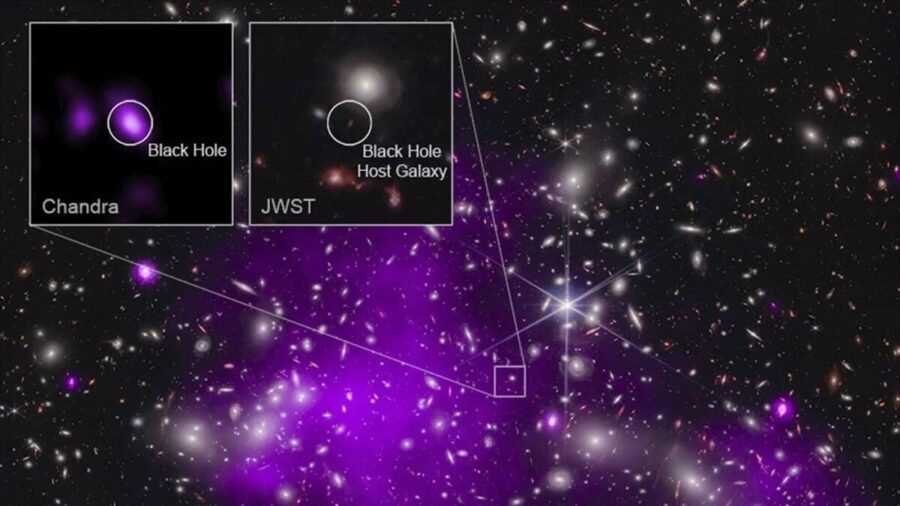 تلسکوپ فضایی جیمز با کاویدن کهکشان قدیمی‌ترین سیاهچاله‌ جهان را کشف کرد